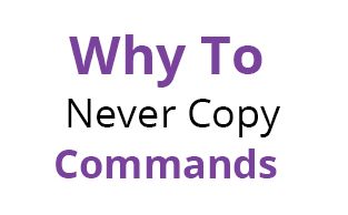 Why you should never copy commands from a website
