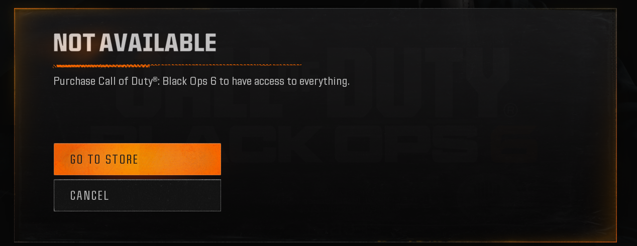 Fix 'Purchase Call of Duty Black Ops 6 to have access to everything ...